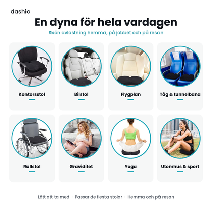 Ergonomisk sittdyna i memory foam